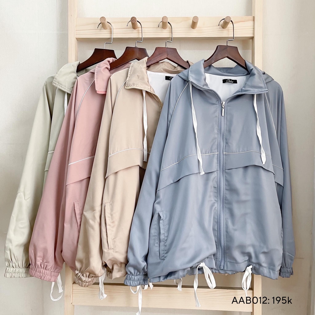 Áo khoác nữ viền đai cao cấp CHIBETS AAB012