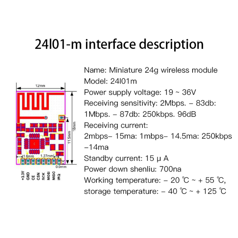 Mô Đun Truyền Dữ Liệu Không Dây Nrf24L01 2.4g / The Nrf24L01 2mbit / Nrf24L01 | WebRaoVat - webraovat.net.vn