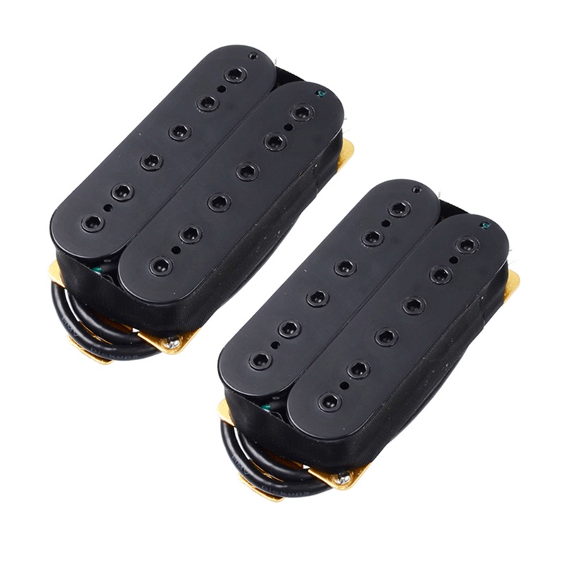 Set 12 Món Pickup Humbucker Hai Dây 6 Dây Màu Đen Điều Chỉnh Được Dành Cho Đàn Guitar Điện