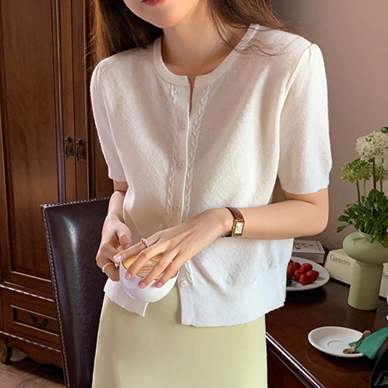 Áo XINLANYASHE tay ngắn cổ tròn thời trang mùa hè cho nữ