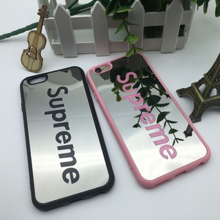 Ốp iPhone silicon gương bóng Supreme không kèm dây