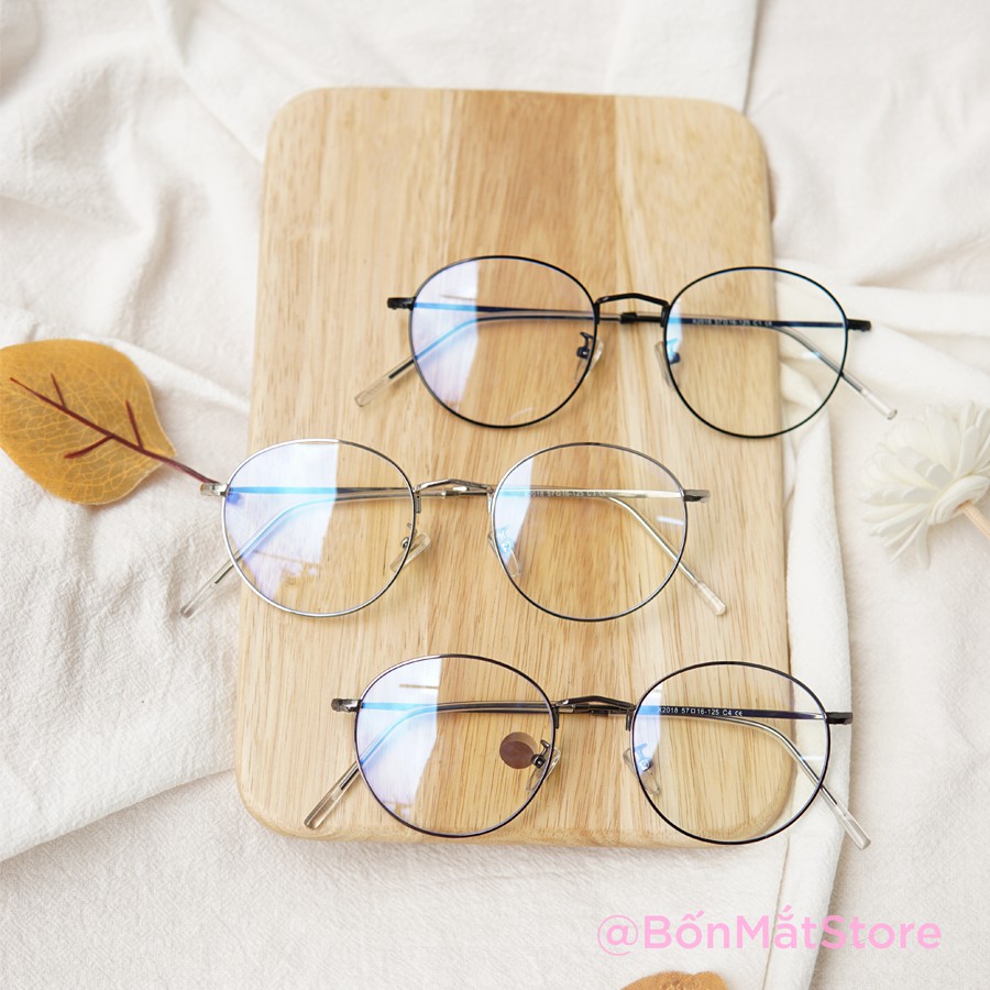 Gọng Kính Cận Kim Loại Tròn X2021 Nam Nữ (Tặng Hộp Khăn) | BigBuy360 - bigbuy360.vn