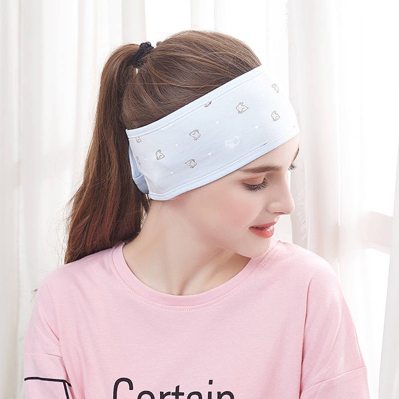  Confinement Bandana Headband Summer Thin Pure Cotton Postpartum Maternity Hat Head Guard Headband Windproof Postnatal Care Hat Cap For Pregnant Women Post natal products of cap and headscarf