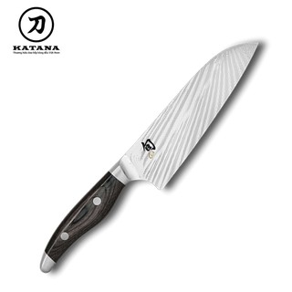 Dao bếp Nhật cao cấp KAI Shun Nagare Santoku - Dao thái 3 trong 1 NDC0702 (180mm)