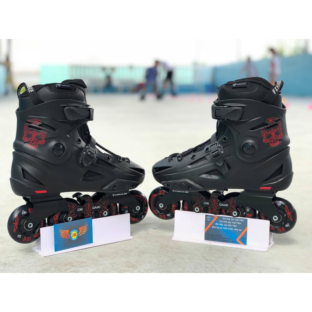 Giày trượt patin F3s tặng ngay 8 bánh Led - Siêu phẩm tuyệt hảo Giày patin Flying Eagle F3S chính hãng full box