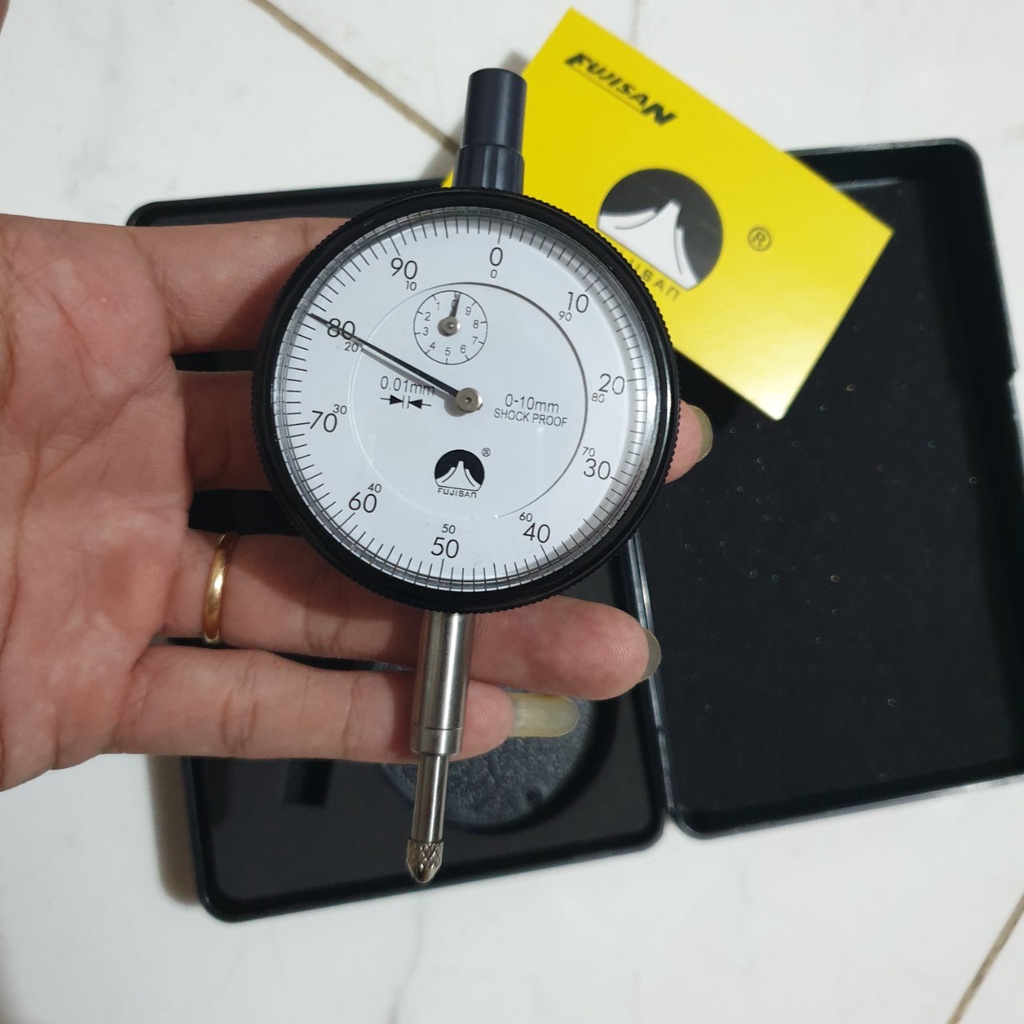 Đồng Hồ So Chân Thụt Cao Cấp Mới Hãng Fujisan Taiwan 0-10mm/0.01mm Giá Rẻ Xài Tốt, Đồng Hồ San Chê, So Tâm, Đế Từ Nhỏ