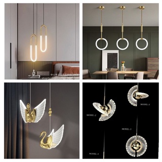 Đèn thả Decor phong cách Bắc Âu trang trí đầu giường, phòng khách, bàn ăn trang nhã, hiện đại