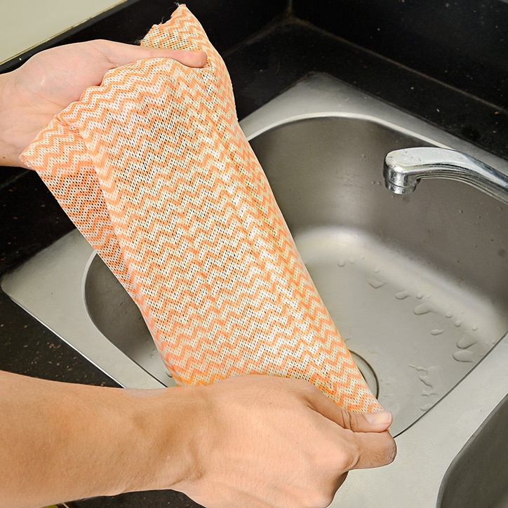 Khăn lau nhà bếp, chén, bát thấm nước đa năng, cuộn 50 khăn lau đa năng 50 miếng có thể giặt và tái sử dụng