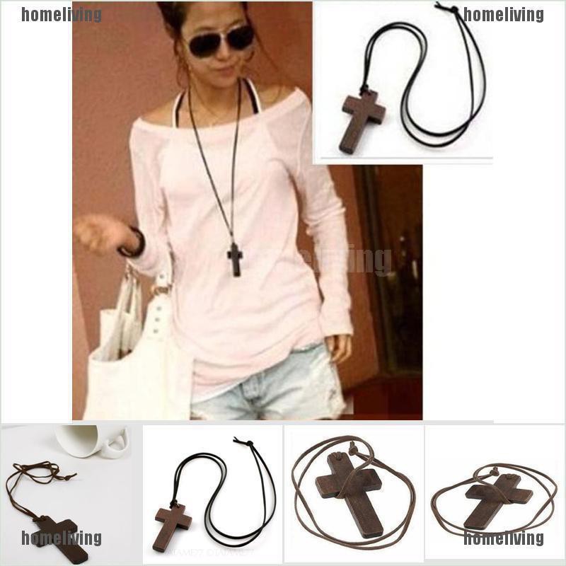 [homeliving] Vòng cổ Mặt Thánh Giá Bằng Gỗ Tổng Hợp