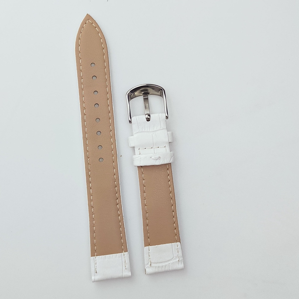 Dây da đồng hồ P26 dập vân cá sấu không thấm nước (Nhiều màu) size 14 16 18 20 22 24mm Phụ kiện đồng hồ