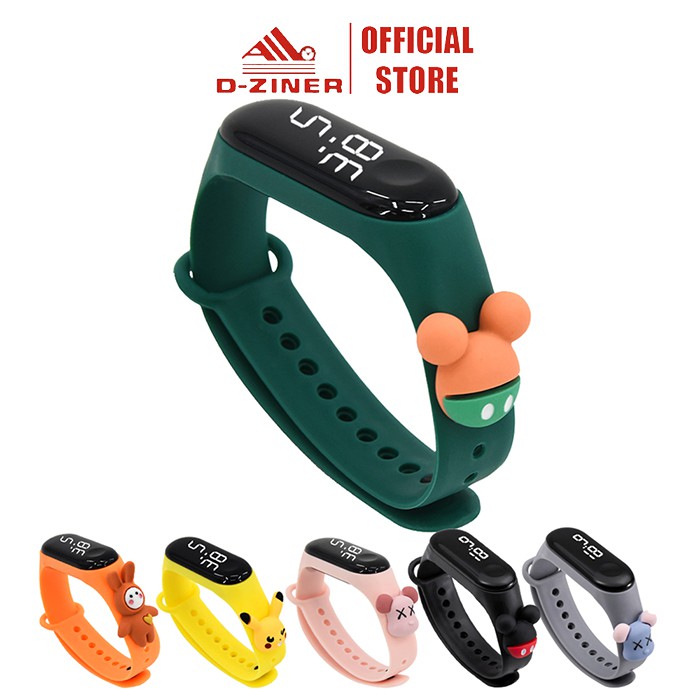 Đồng Hồ Led Điện Tử Cảm Ứng Chính Hãng D-ZINER LED021 Nam Nữ Cho Trẻ Em Chống Nước - LINDO
