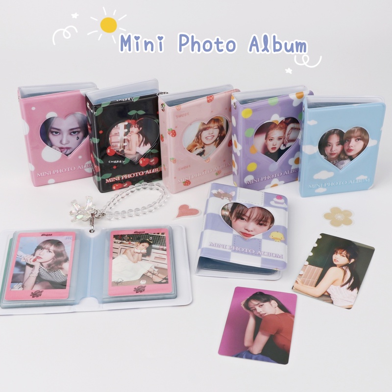 Album Ảnh 3 Inch Hình Trái Tim Giá Đỡ