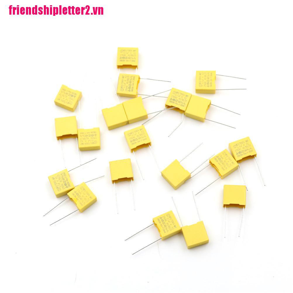 Bộ 20 Linh Kiện Điện Tử 0.1uf X2 100nf 275v 10mm Chuyên Dụng