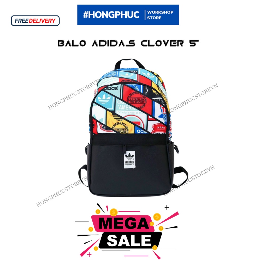 Balo nam nữ cặp đi học Unisex Originals Tongue Lab Backpack (5) - Clover 5 [ NEW UPDATE ]