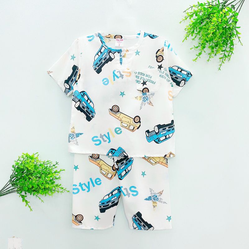 Bộ tole bé trai ( tay ngắn quần dài)