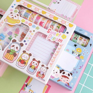 Washi kèm giấy note hộp to