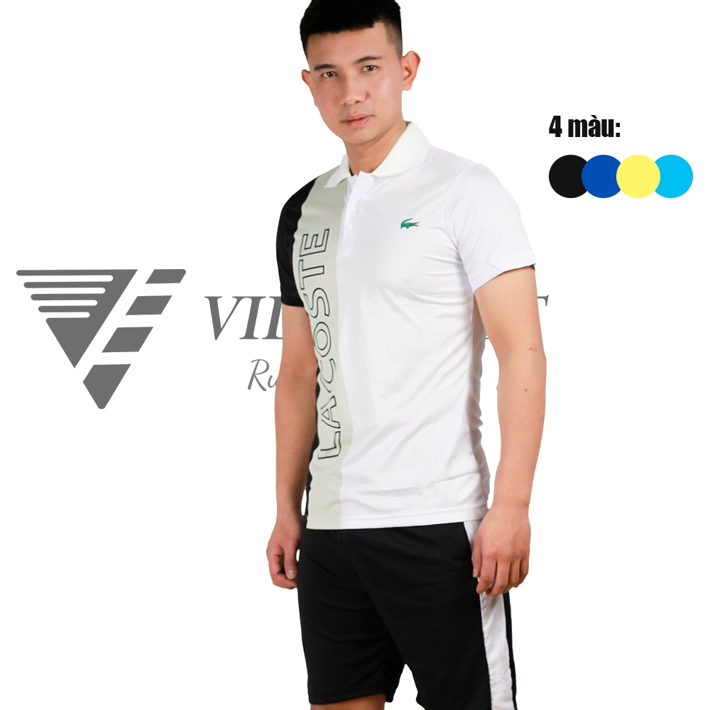 Bộ đồ thể thao nam La.cos có cổ, phong cách trẻ trung, phối màu đa dạng siêu cá tính cho anh em ngày hè VIDASPORT