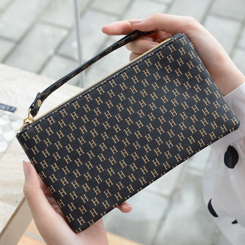 Túi Xách Cầm Tay Sang Trọng Da Sần - Ví Kẹp Nách Quảng Châu Loại 1 Cao Cấp, ví họa tiết chữ H