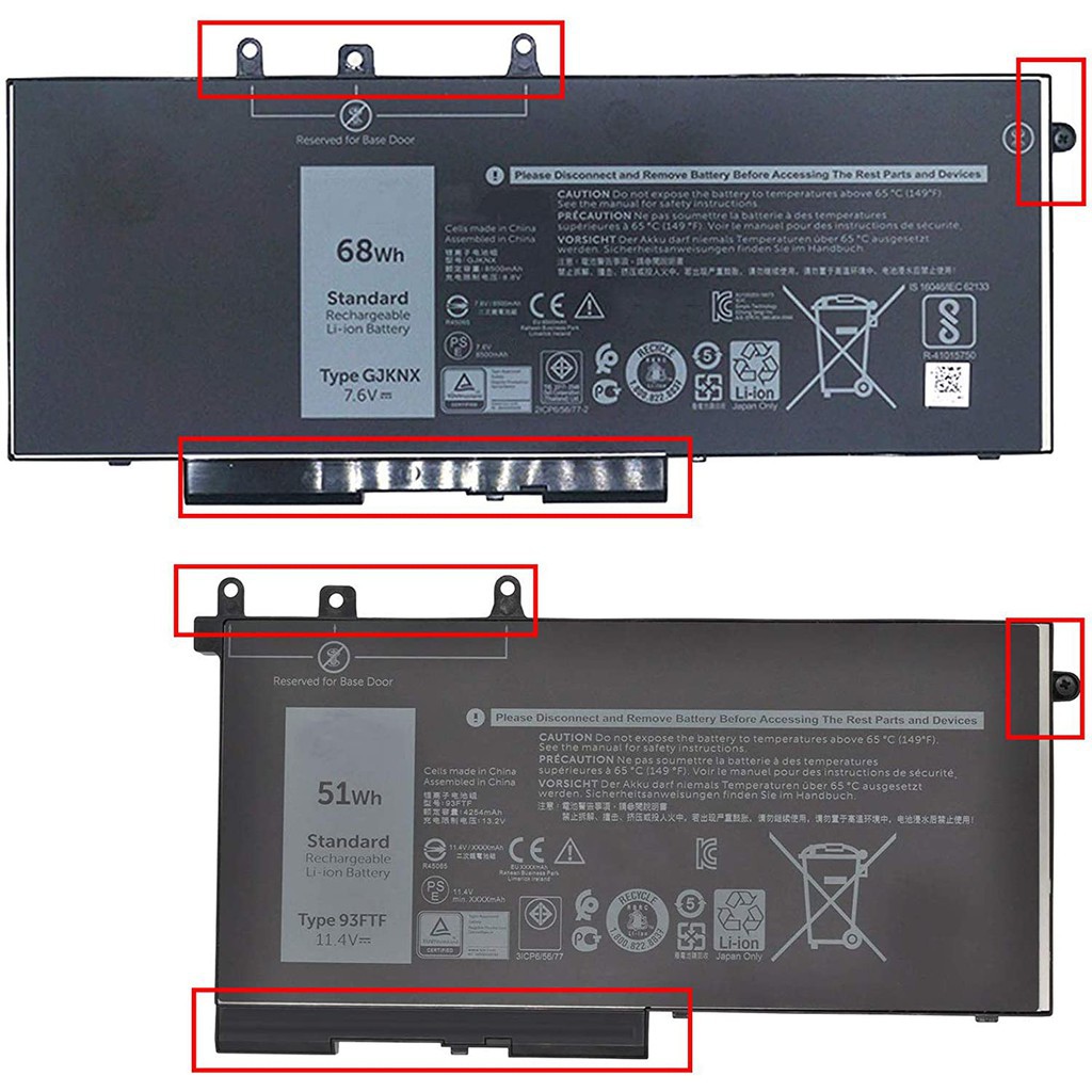 (BATTERY) PIN LAPTOP DELL LATITUDE 5480 (42WH [3DDDG]/ 51WH [93FTF]/ 68WH [GJKNX]) (ZIN) dùng cho Latitude 5280 5490