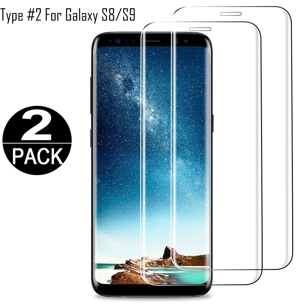 Miếng dán cường lực cong 3D bảo vệ cho màn hình  For Samsung Galaxy S9 Samsung S9Plus Samsung S8 Samsung Note 8