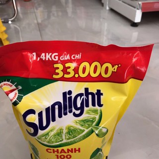 Nước rửa chén SUNLIGHT CHANH 100 bịch 1,3lit