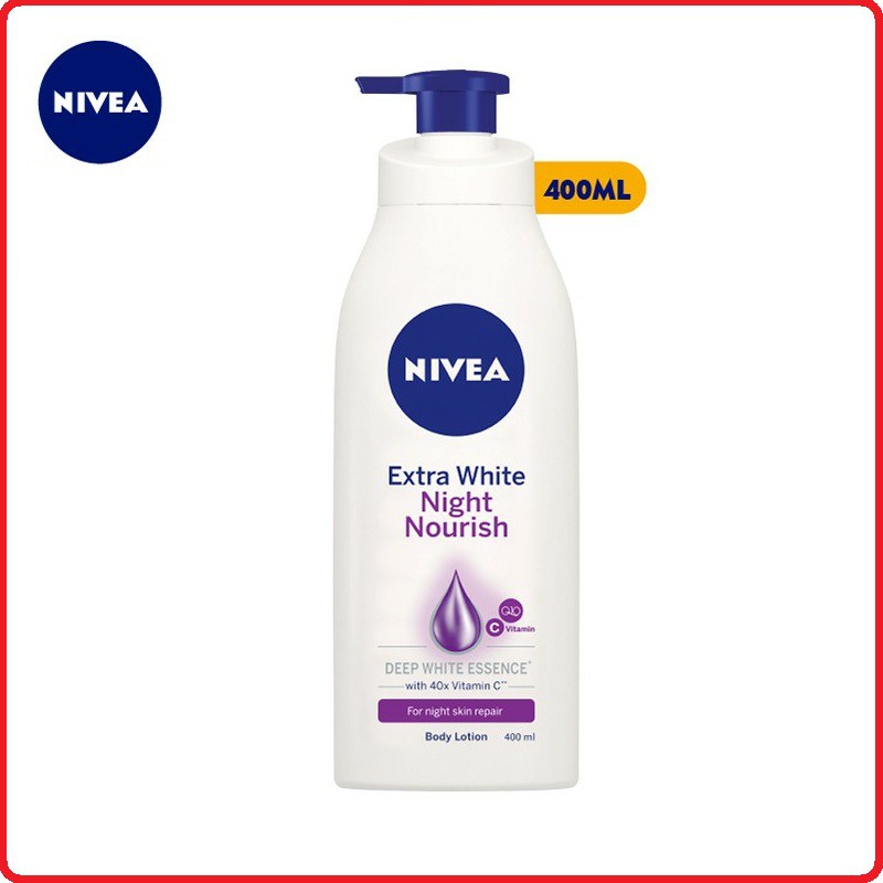 Sữa dưỡng thể giúp săn da, dưỡng trắng Nivea Ban Đêm (400ml)