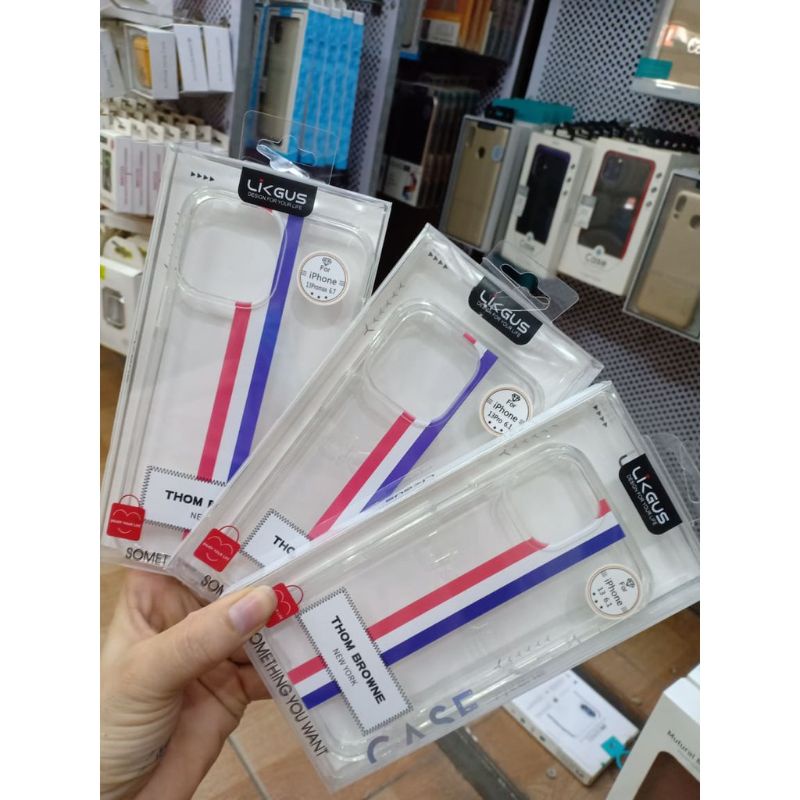 Ốp lưng LikGus Thom Browne iPhone13 Pro Max, 13 pro,13 12 Pro Max, 11, 11 Pro Max, XS Max, ipx/xs.