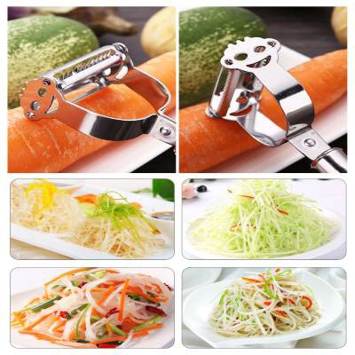 Dao nạo rau củ quả đa năng 3 trong 1 bằng inox có thể bào sợi - hàng đẹp