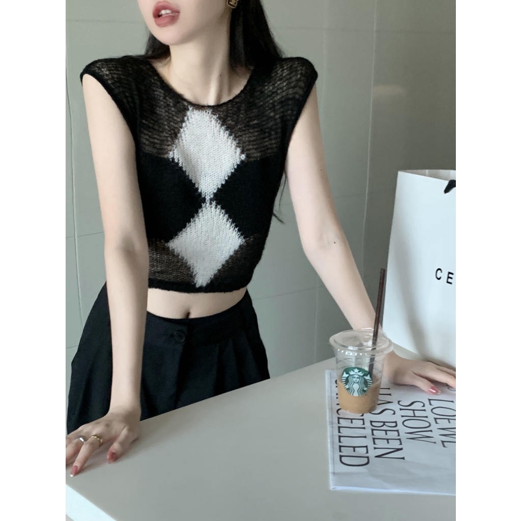Cocory vn Áo Tank Top Sát Nách Dáng Ôm Thời Trang Mùa Hè Cho Nữ