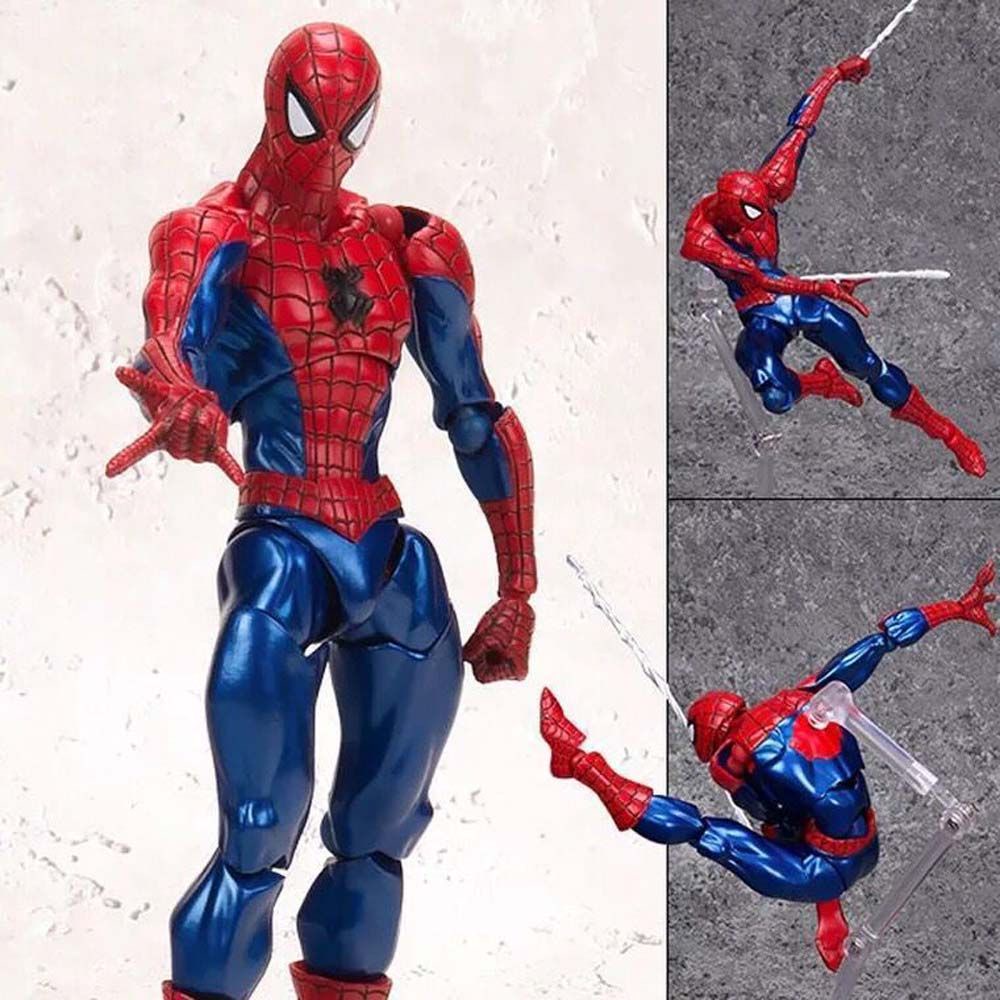 Mô hình nhân vật Người Nhện phim Avengers bằng PVC TAYLOR1 trang trí xe hơi có khớp cử động