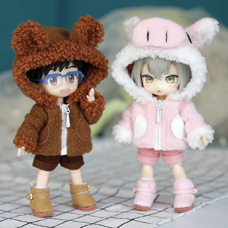 Mô Hình Nhân Vật OB11 Mặc Đồ Động Vật YMY Nendoroid Ymyobitsu11 1/12 BJD BODY9