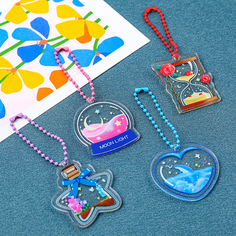 Móc Khóa Trang Trí Túi Xách Nữ Bằng Acrylic Xinh Xắn