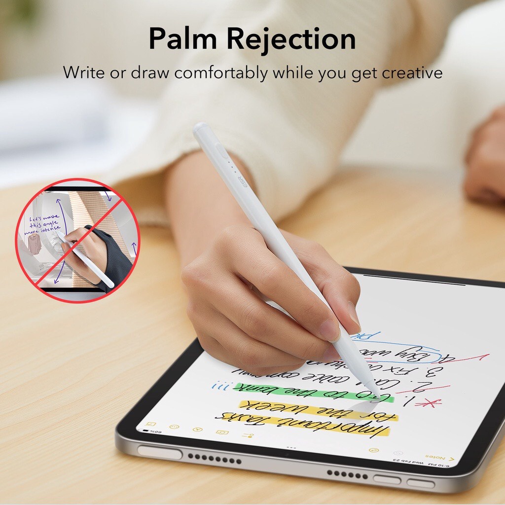 Bút Pencil ESR Digital iPad Stylus Pencil dành cho iPad Pro/ Ipad Air/ Ipad Mini/ Ipad Gen 6,7,8,9 - Hàng Chính Hãng