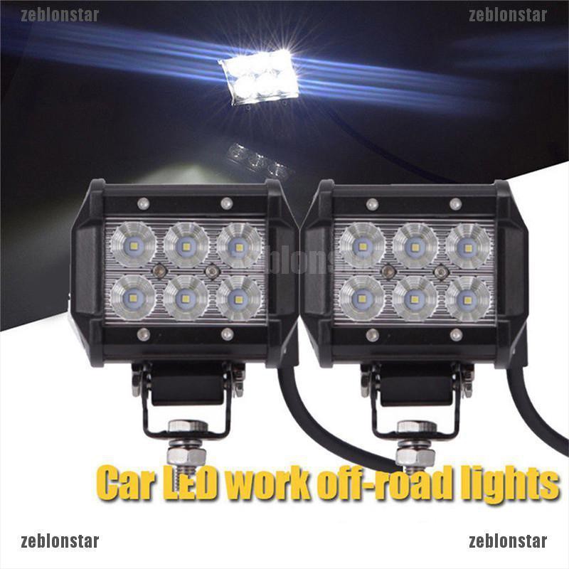 ❤Đèn LED 18W 4WD Chất Lượng Cao Dành Cho Jeep / ATV / SUV