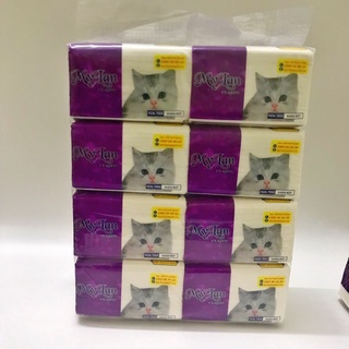 Khgiấy ăn rút MyLan combo 8 gói,465tờ một gói , nay ra mẫu mới