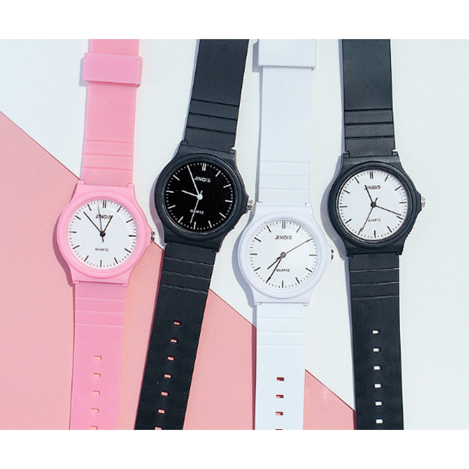 [Mã FAMAYFA2 giảm 10K đơn 50K] ĐỒNG HỒ NƯ DÂY CAO SU JINGIS 357 NHIỀU MÀU PHONG CÁCH HÀN QUỐC | BigBuy360 - bigbuy360.vn