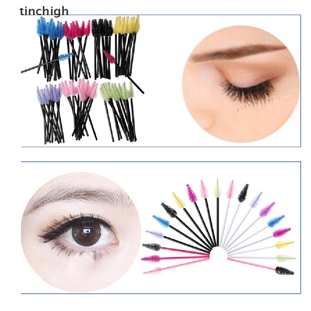 Bộ 25 Cọ Mascara Trang Điểm Lông Mi Bằng Silicone Sử Dụng Một Lần