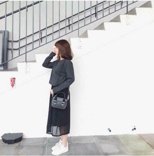 Chân váy midi trơn