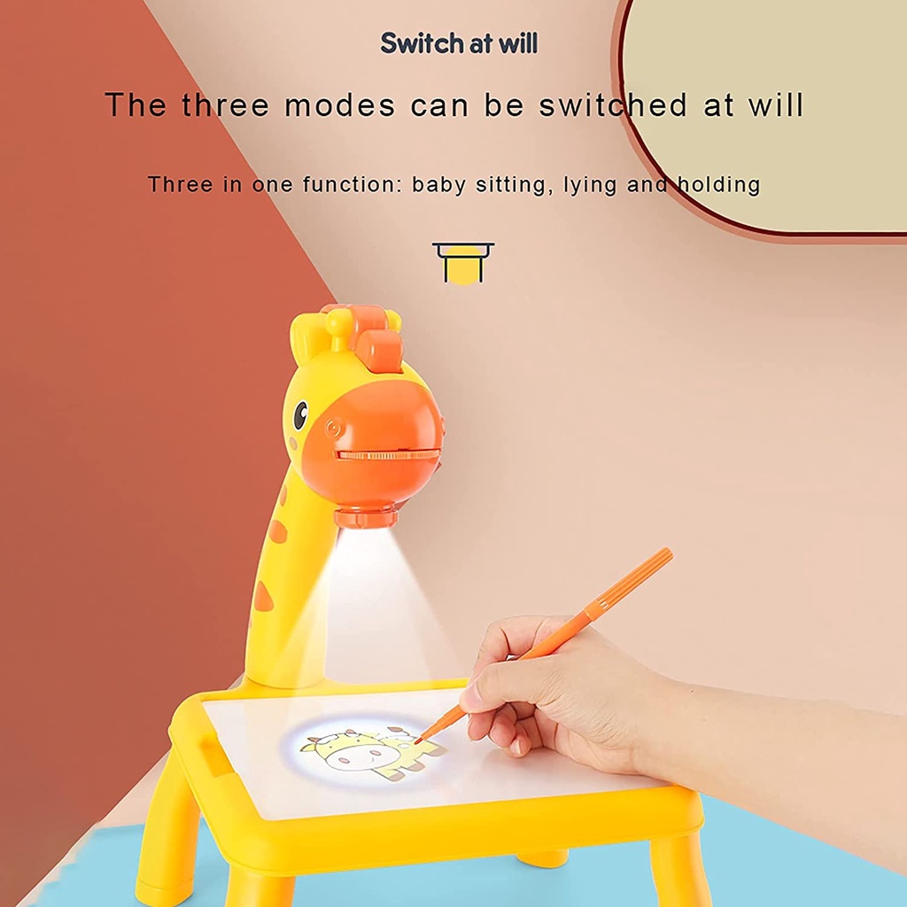 Máy Chiếu Vẽ Thông Minh Có Đèn Và Nhạc Dành Cho Trẻ Em