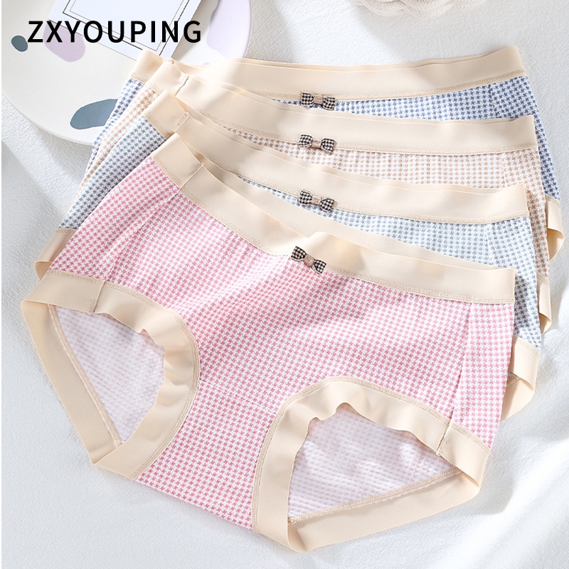 AOFEIQIKE AOFEIQIKE Quần Lót Mềm Thoáng Khí Đính Nơ Xinh Xắn Cho Nữ Cỡ L-4XL