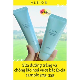 [ALBION] Mẫu mới Sữa dưỡng 30g, 35g EXCIA Brightening Rich Milk (Auth 100%, hàng mua từ hãng)