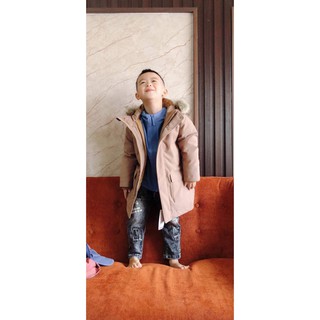 Áo parka kid uniqlo Nhật auth
