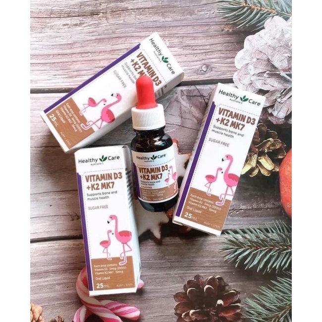(CAM KẾT CHÍNH HÃNG) Vitamin D3 K2 MK7 Healthy Care Úc