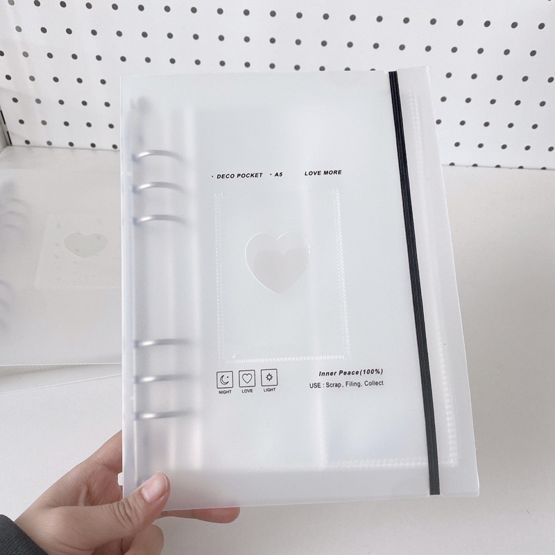 Binder bìa cứng A5 đựng ảnh - collect kpop card