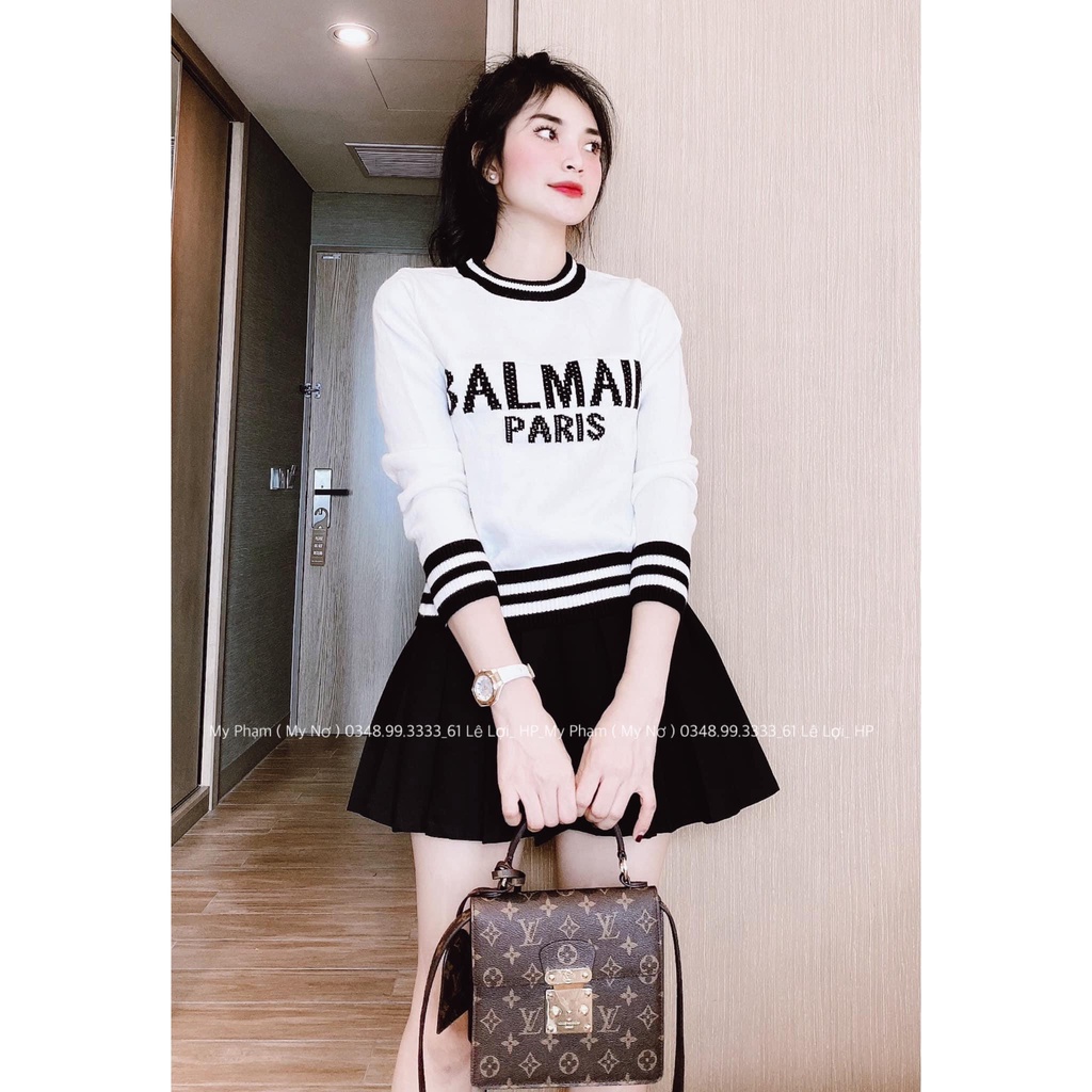 ÁO LEN CHỮ VIỀN 2 MÀU CHO NỮ