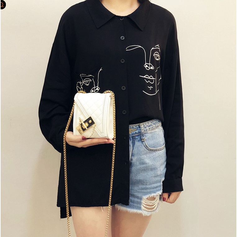 Túi xách nữ mini khóa xỏ phong cách Hàn Quốc chất da mềm mịn cao cấp Capucha T176