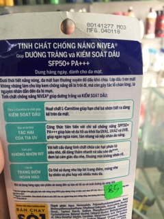 Tinh chất chống nắng Nivea