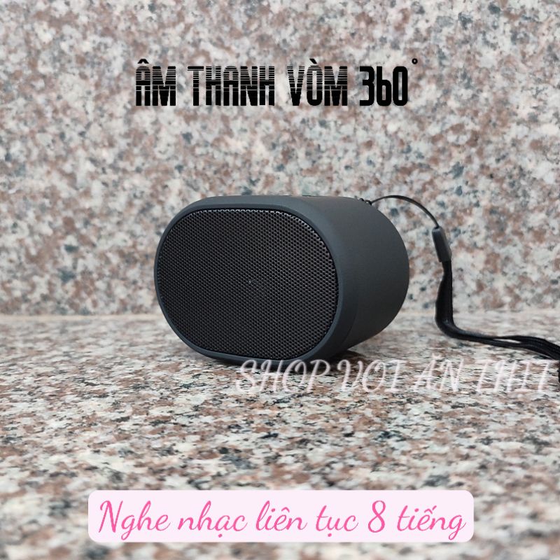 Loa Bluetooth mini PK-D4 nghe nhạc 8 tiếng liên tục (Hỗ trợ USB, Thẻ nhớ TF, Bluetooth), âm thanh vòm 360 siêu hay