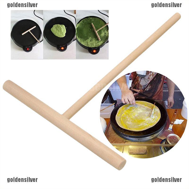 Bộ Dụng Cụ Làm Bánh Pancake Hình Tròn Bằng Gỗ