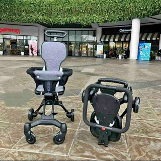 Xe đẩy cho bé, xe đẩy gấp gọn du lịch có đệm, có mái che